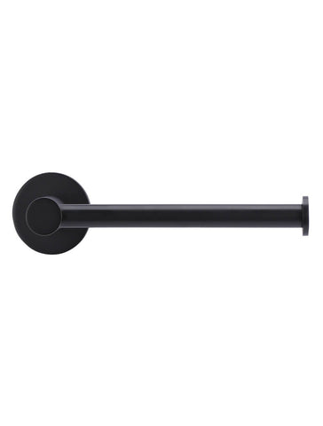 Round Toilet Roll Holder - Matte Black