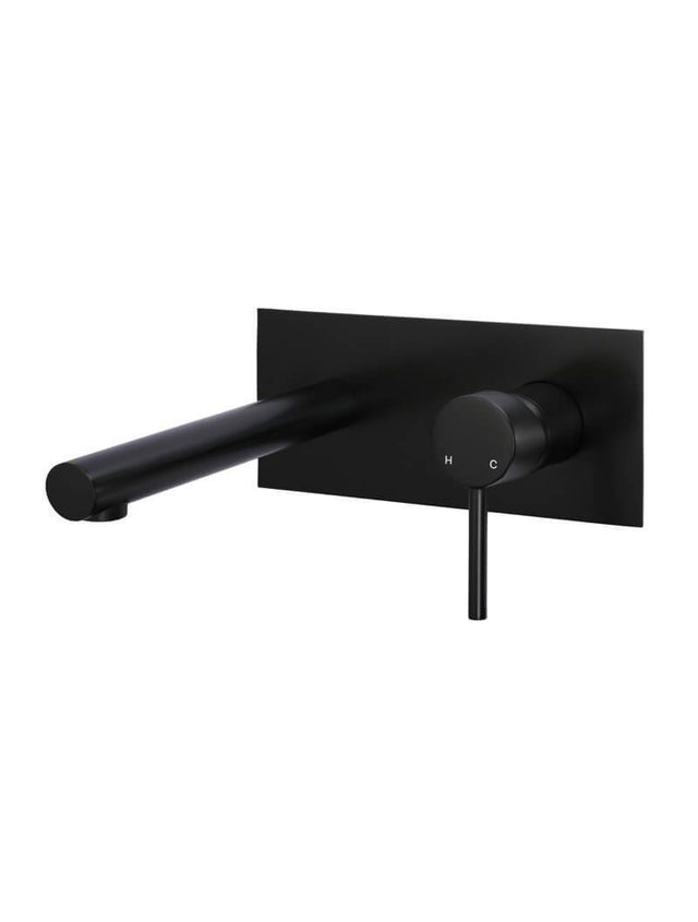 Meir Round Wall Basin Mixer and Spout - Matte Black (SKU: MC03) Image - 1