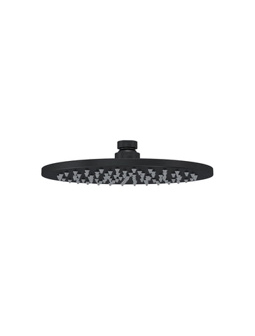 Round Shower Head 200mm - Matte Black