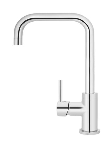 Round Kitchen Mixer Tap Curved - Polished Chrome