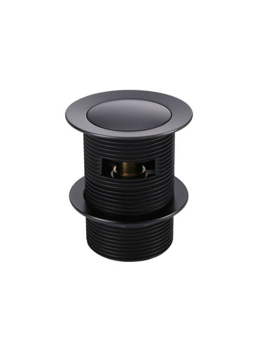 Bath Pop Up Waste 40mm - Overflow / Slotted - Matte Black