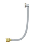 Bath Filler Waste with Overflow - PVD Brushed Nickel - MP04-FO-PVDBN