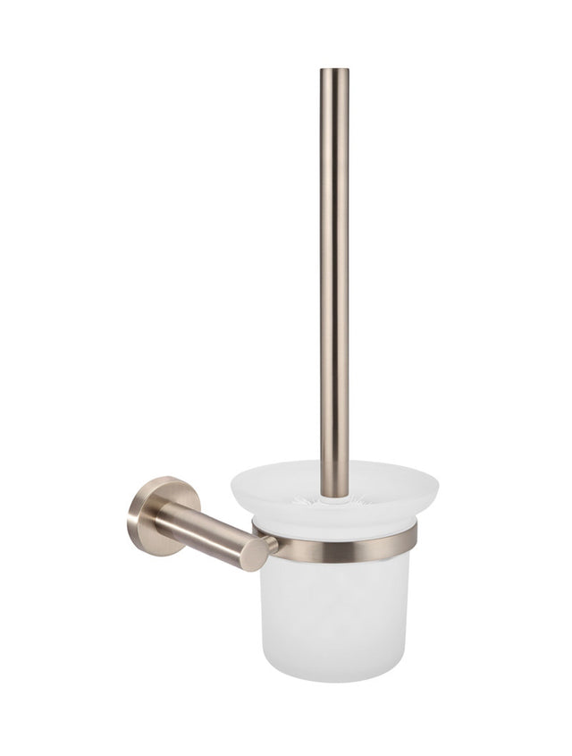 Meir Round Toilet Brush & Holder - Champagne (SKU: MTO01-R-CH) Image - 1