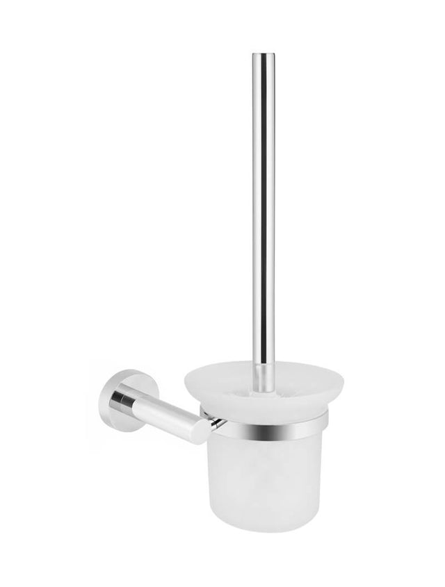 Meir Round Toilet Brush & Holder - Polished Chrome (SKU: MTO01-R-C) Image - 1