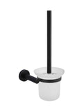 Round Toilet Brush & Holder - Matte Black - MTO01-R