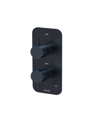 One-way Thermostatic Mixer Valve - Matte Black