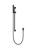 Round Shower on Rail Column, Single Function Hand Shower - Matte Black - MZ0402-R