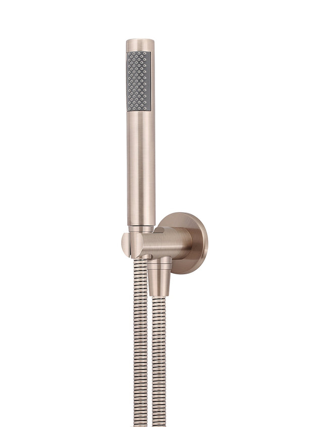 Meir Round Hand Shower on Fixed Bracket - Champagne (SKU: MZ08-R-CH) Image - 1