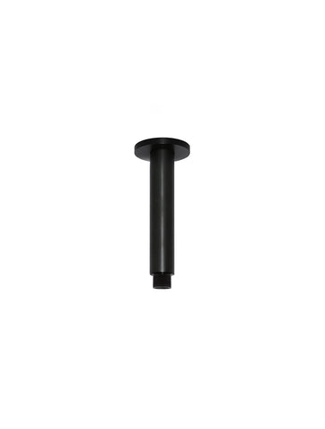 Round Ceiling Shower Arm 150mm - Matte Black