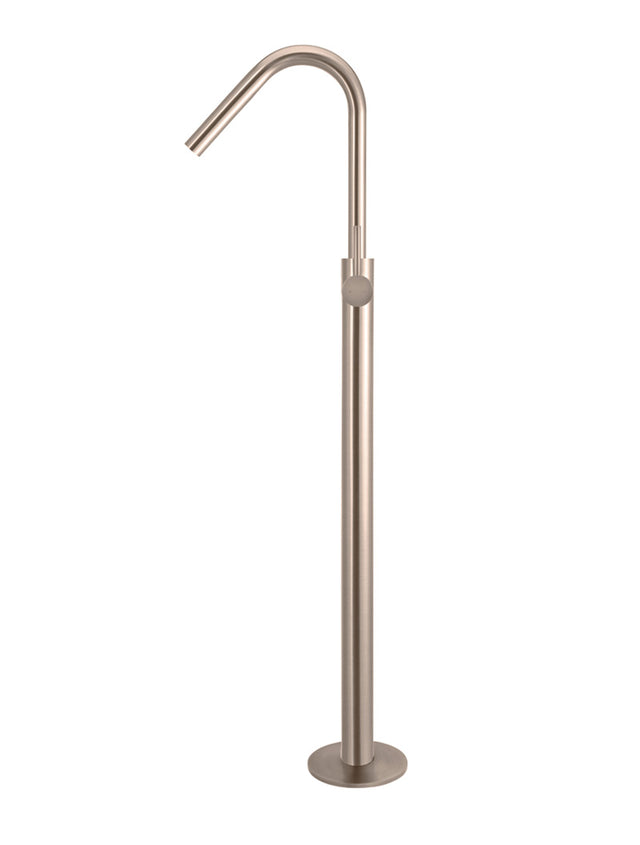 Meir Round Freestanding Bath Spout and Hand Shower - Champagne (SKU: MB09-CH) Image - 2