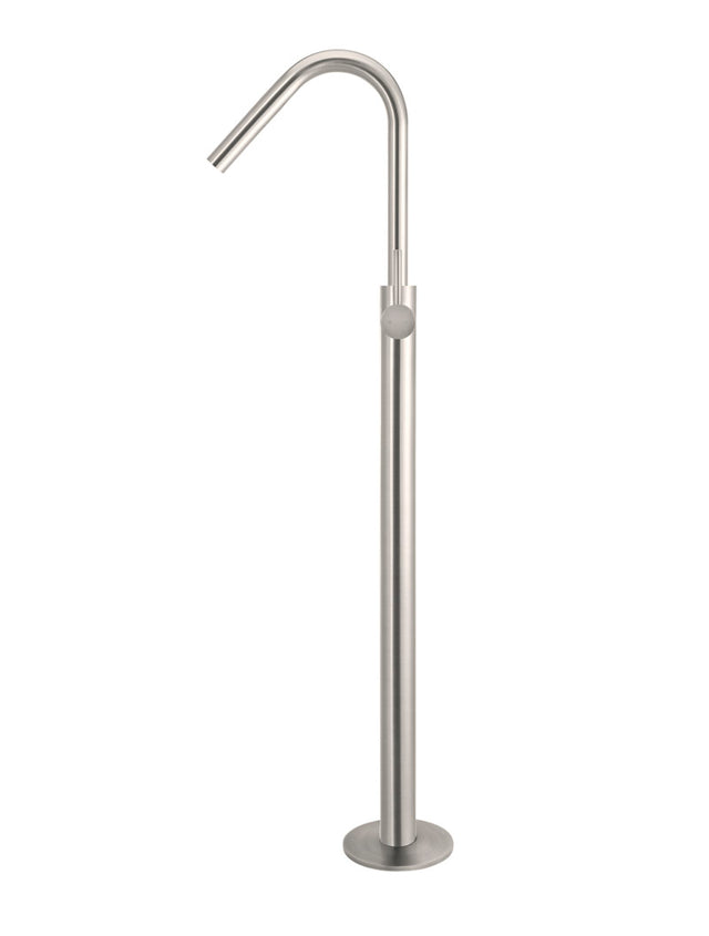 Meir Round Freestanding Bath Spout and Hand Shower - PVD Brushed Nickel (SKU: MB09-PVDBN) Image - 2