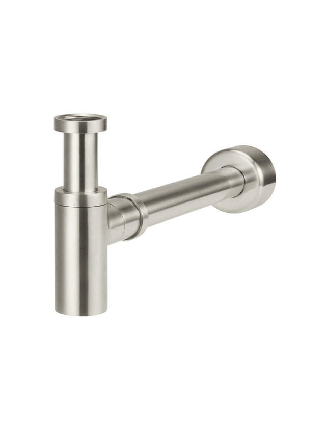 Meir Round Bottle Trap for 32mm basin waste and 40mm outlet - PVD Brushed Nickel (SKU: MP05-R-PVDBN) Image - 2