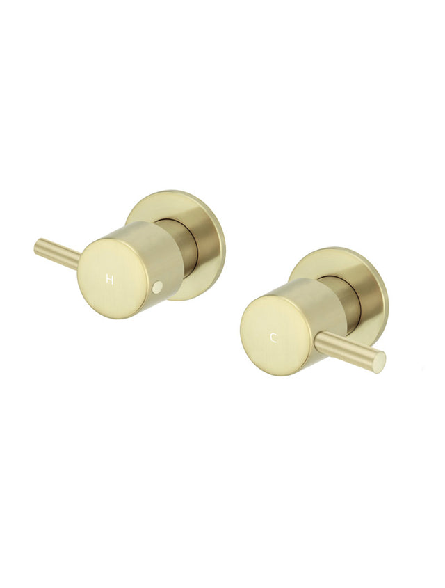 Meir Round Wall Taps Assembly Gold - Tiger Bronze Gold (SKU: MW06-BB) Image - 1