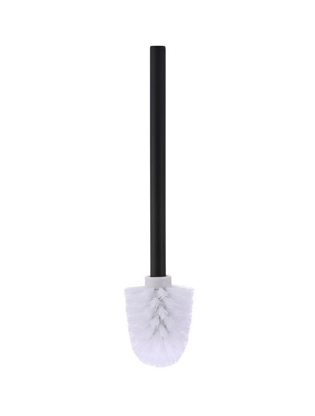 Meir Round Toilet Brush & Holder - Matte Black (SKU: MTO01-R) Image - 3