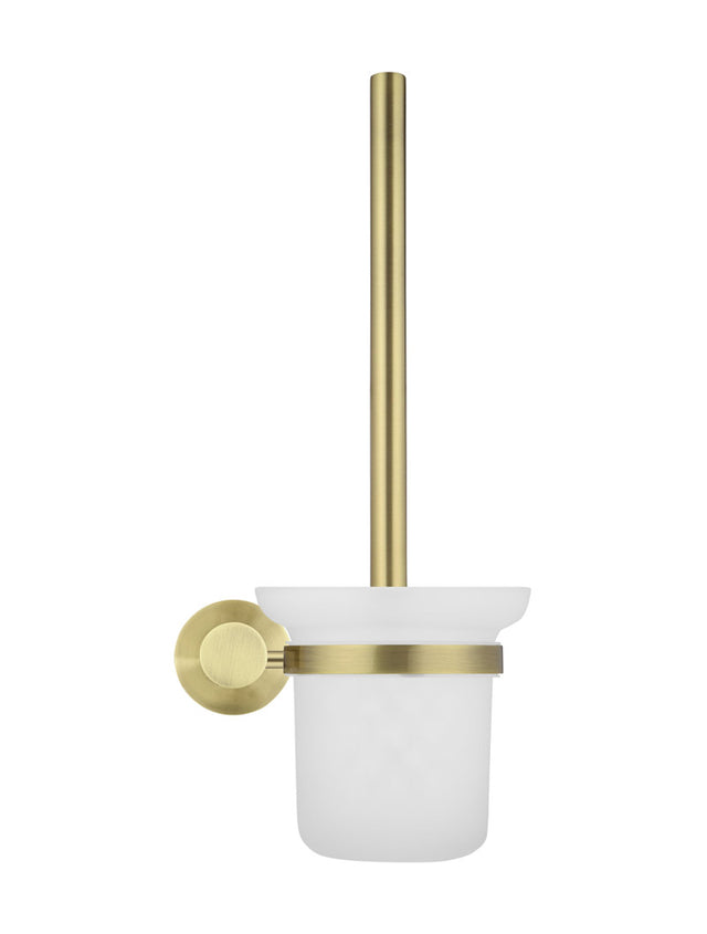 Meir Round Toilet Brush & Holder - Tiger Bronze (SKU: MTO01-R-PVDBB) Image - 2