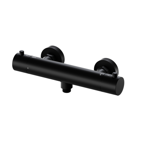 Exposed Thermostatic Shower Valve - Matte Black