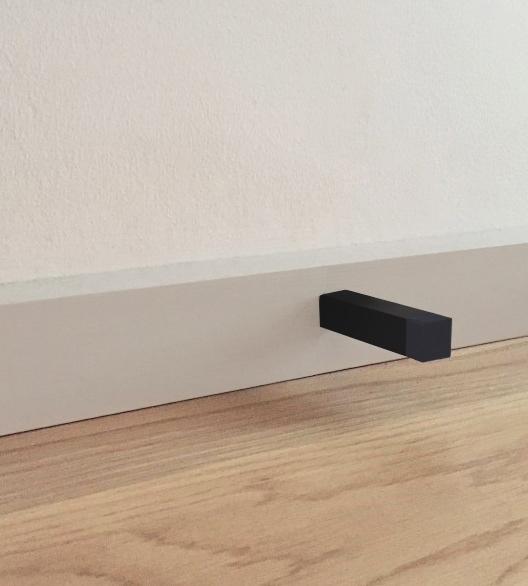 Meir Square Door Stop - Black - Matte Black (SKU: MDS01) Image - 3