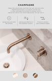 Piccola Pull Out Kitchen Mixer Tap - Champagne - MK17-CH