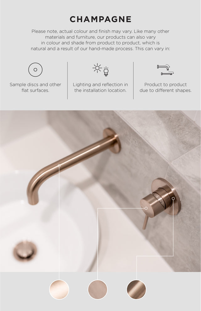 Meir Round Kitchen Mixer Tap - Champagne (SKU: MK03-CH) Image - 3