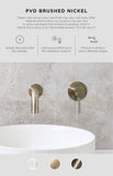 Round Ceiling Shower Arm 300mm - PVD Brushed Nickel - MA07-300-PVDBN