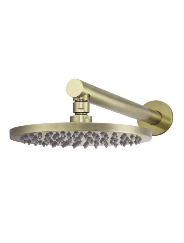 Round Wall Shower, 200mm rose, 300mm arm - Tiger Bronze Gold