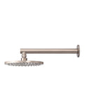 Round Wall Shower, 200mm rose, 300mm arm - Champagne - MA0204-CH