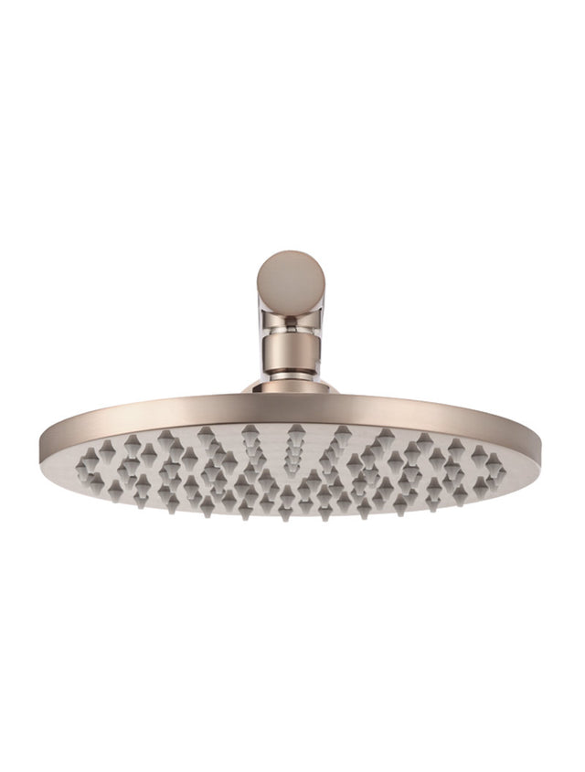 Meir Round Wall Shower, 200mm rose, 300mm arm - Champagne (SKU: MA0204-CH) Image - 4