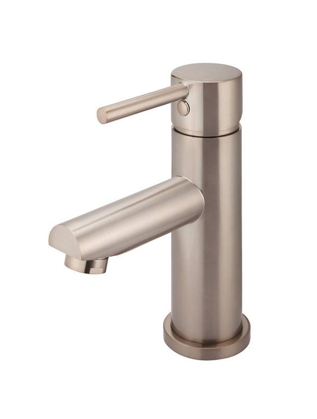 Meir Round Basin Mixer - Champagne (SKU: MB02-CH) Image - 1