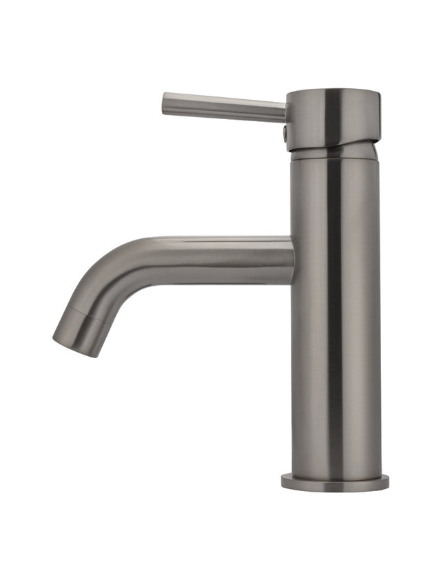 Meir Round Basin Mixer Curved - Shadow (SKU: MB03-PVDGM) Image - 2
