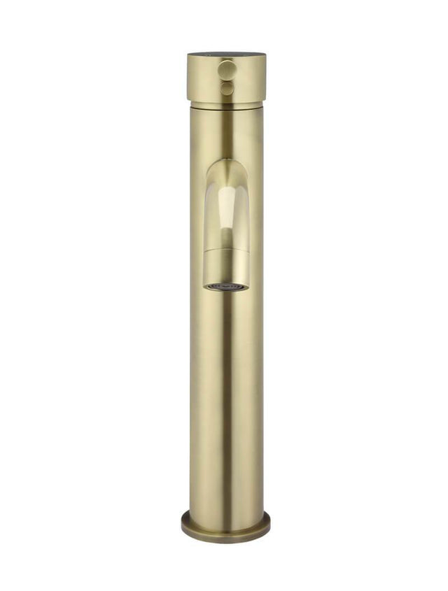 Meir Round Tall Basin Mixer Curved Gold - Tiger Bronze Gold (SKU: MB04-R3-PVDBB) Image - 3