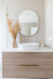 Round Tall Basin Mixer Curved - Tiger Bronze Gold - MB04-R3-PVDBB