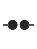 Round Quarter-Turn Wall Top Assemblies - Matte Black - MW06