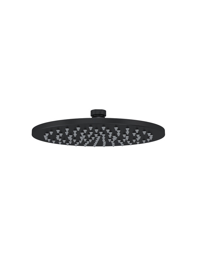 Meir Round Shower Head 200mm - Matte Black (SKU: MH04) Image - 1