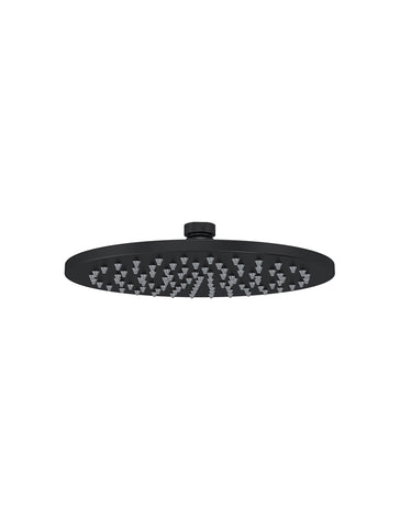 Round Shower Head 200mm - Matte Black