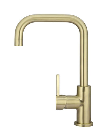 Round Kitchen Mixer Tap Curved - Tiger Bronze