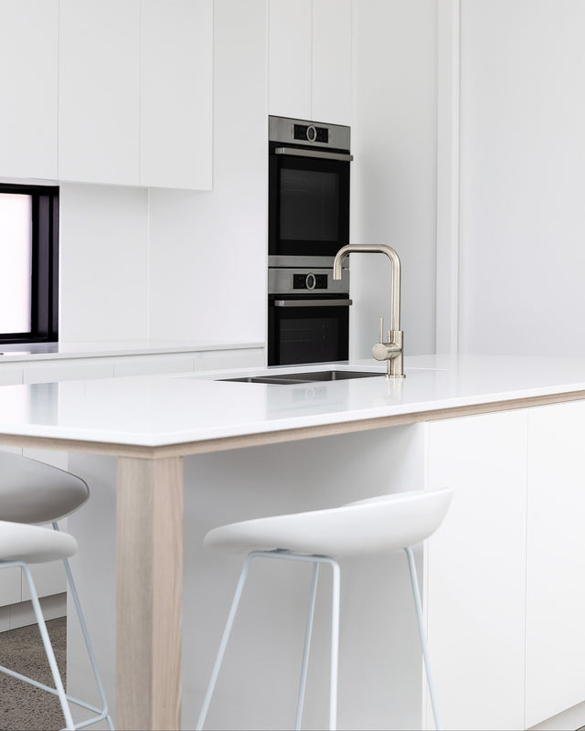 Meir Round Kitchen Mixer Tap - PVD Brushed Nickel (SKU: MK02-PVDBN) Image - 5