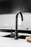 Round Kitchen Mixer Tap - Matte Black - MK03