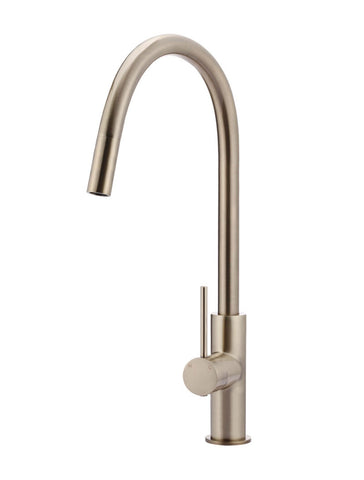 Piccola Pull Out Kitchen Mixer Tap - Champagne