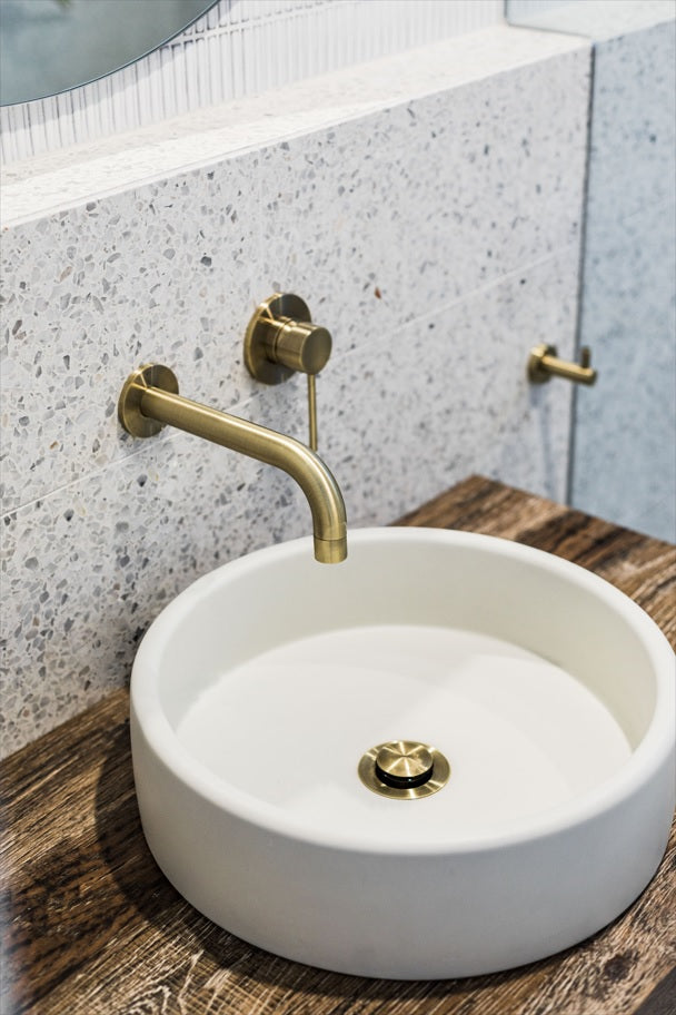 Meir Bath Pop Up Waste 40mm - No Overflow / Unslotted - Tiger Bronze (SKU: MP04-B40-PVDBB) Image - 3