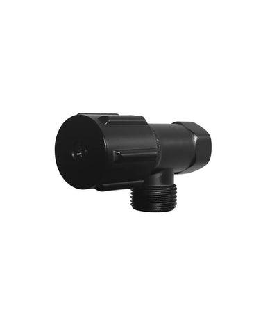 Round Mini Stop Cistern Tap - Matte Black