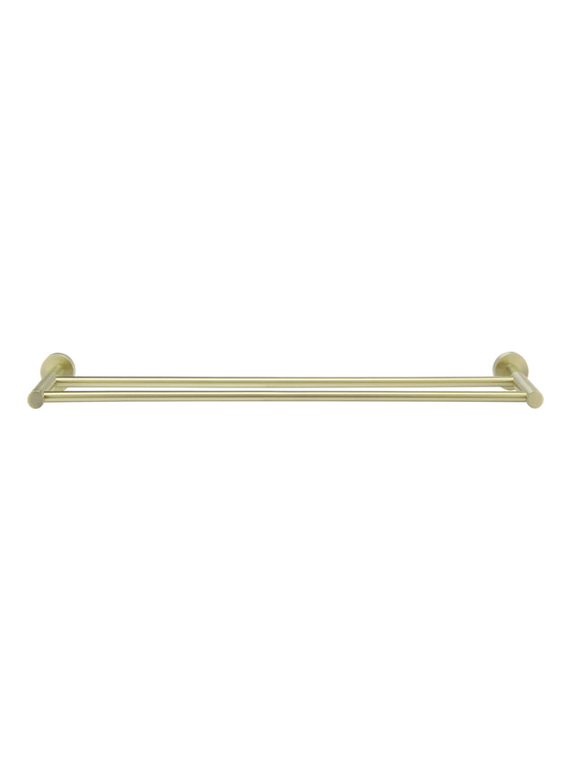 Meir Round Double Towel Rail 600mm Gold - Tiger Bronze Gold (SKU: MR01-R-BB) Image - 2