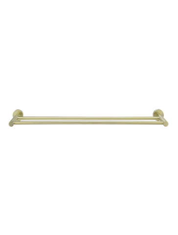Round Double Towel Rail 600mm - Tiger Bronze Gold