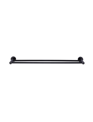 Meir Round Double Towel Rail 60cm - Matte Black