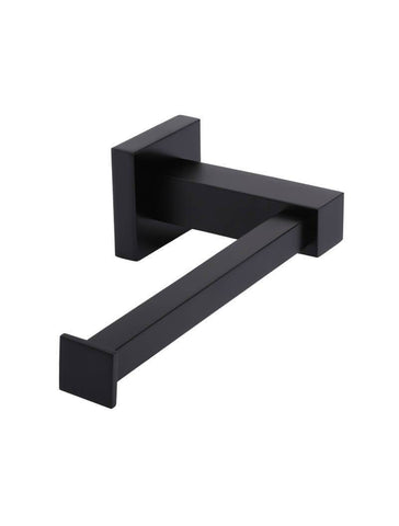 Square Toilet Roll Holder - Matte Black