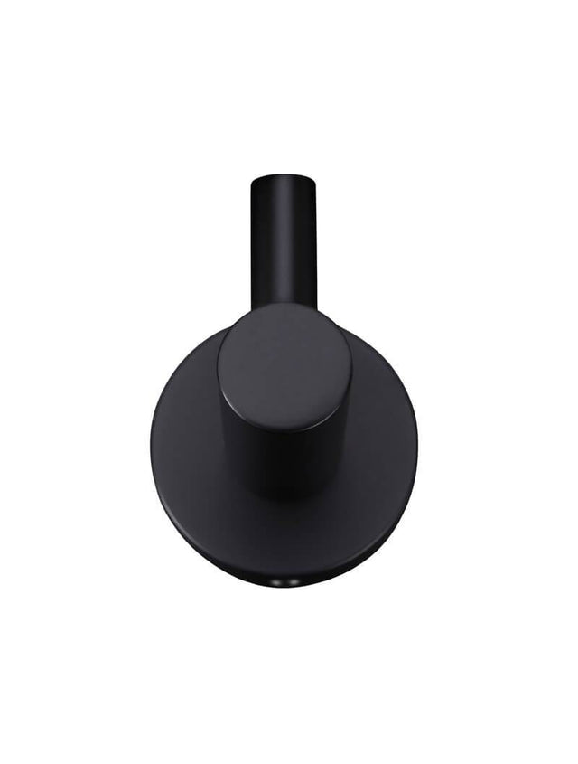 Meir Round Robe Hook - Matte Black (SKU: MR03-R) Image - 3