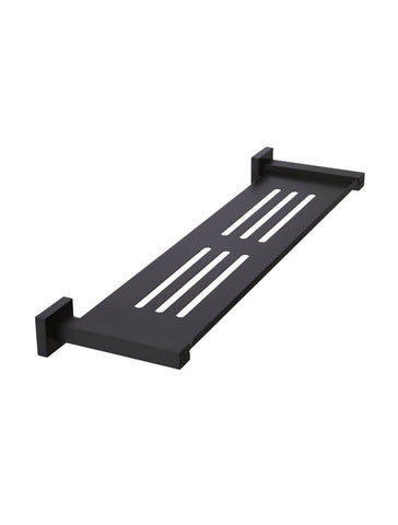 Square Bathroom Shelf - Matte Black