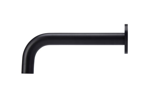 Round Wall Spout for Bath or Basin - Matte Black