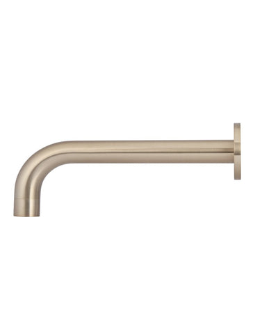 Round Wall Spout for Bath or Basin - Champagne