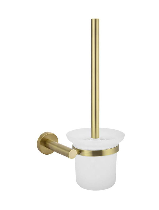 Meir Round Toilet Brush & Holder - Tiger Bronze (SKU: MTO01-R-BB) Image - 1