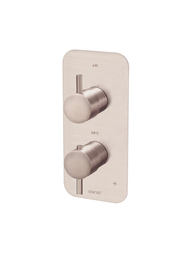 Meir One-way Thermostatic Mixer Valve - Champagne (SKU: MTV11-SET-CH) Image - 1